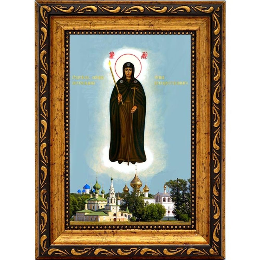 Неугасимая Свеча (Вратарница Угличская). Икона Божьей Матери на холсте.