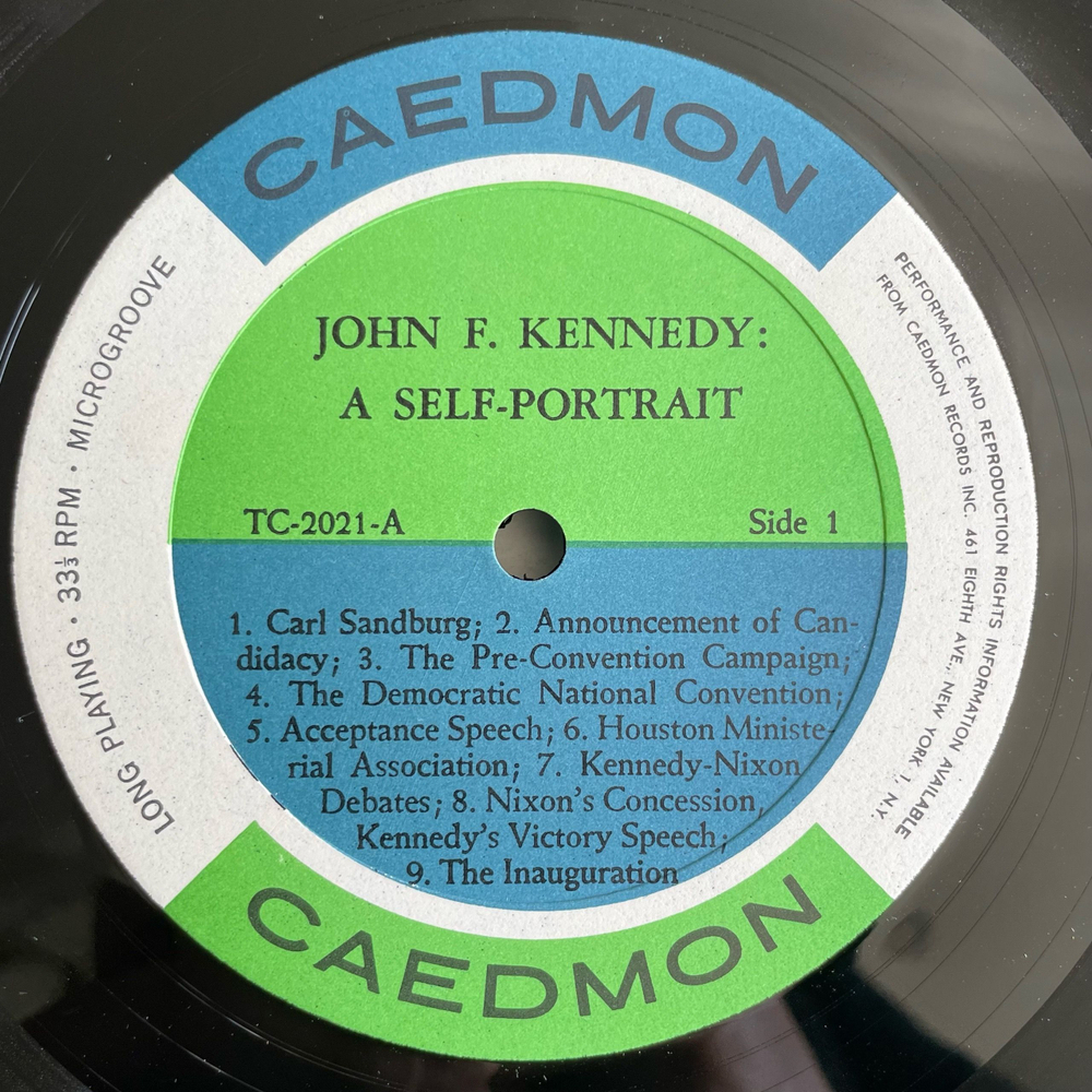 Винтажная виниловая пластинка LP Джон Ф. Кеннеди, John F. Kennedy, John F. Kennedy, A Self Portrait (The Gallant Warrior Of The Thousand Days) (США 1964)