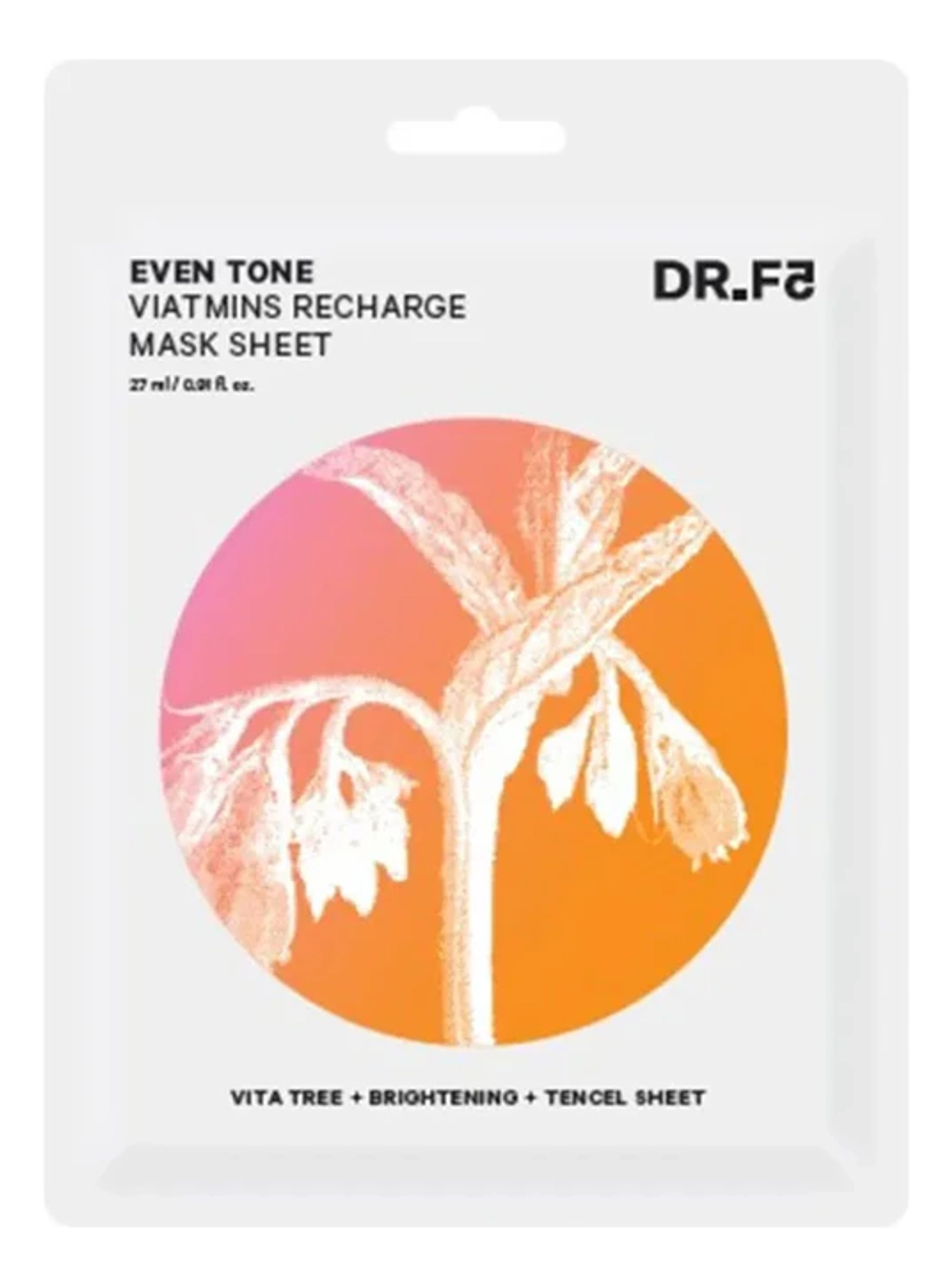Тканевая маска с ниацинамидом DR.F5 Even Tone Vitamins Recharge Mask Sheet