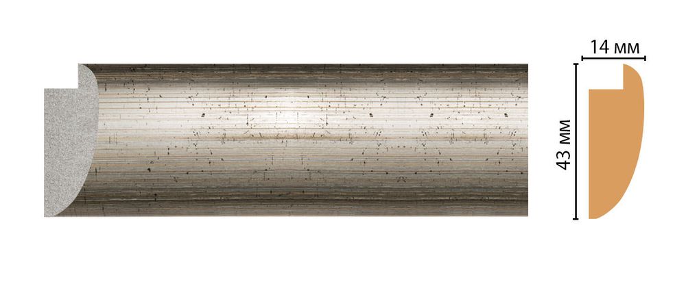 Багет Decomaster FM6-2 43*14*2850мм