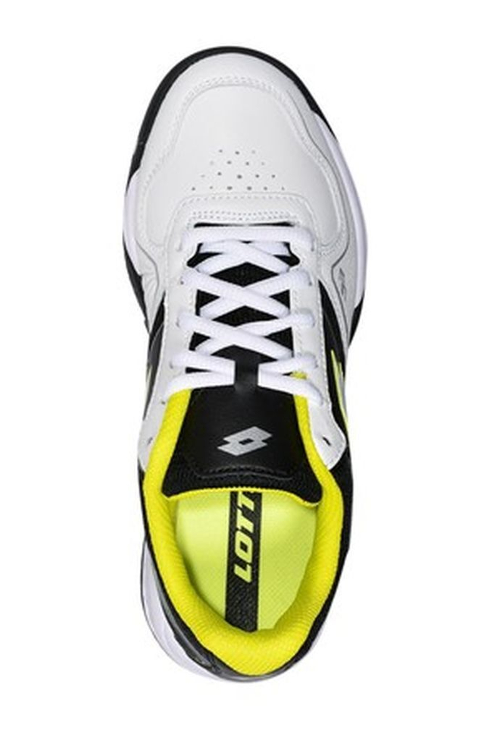 Женские Кроссовки теннисные Lotto Superrapida 400 III W - all white/yellow neo