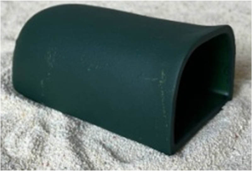 Декорация "Трубка средняя для нереста сомов" зеленый, 14,5*6,5*5, Т-31з