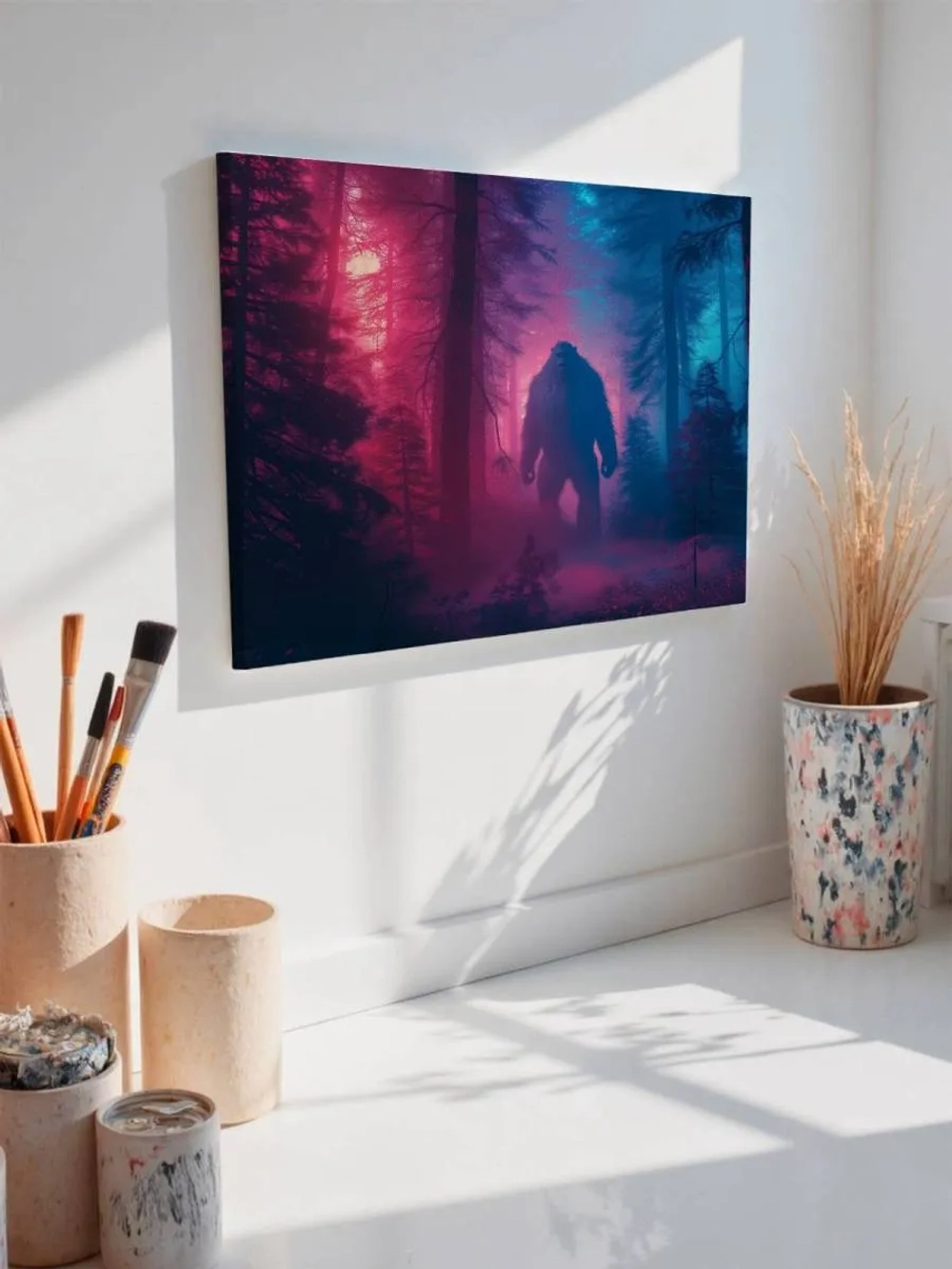 Картина на стену 40 X 50 Снежный человек