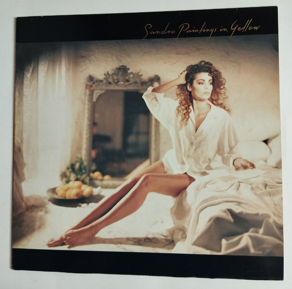 Винтажная виниловая пластинка LP Sandra Paintings In Yellow (Germany 1990)
