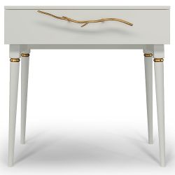 Консоль Арт Колор matte Классик Голд Белый опал матовый