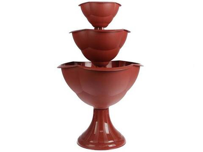 Кашпо 3-х ярусное Водопад терракот