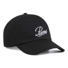 Бейсболка PUMA ESS Script Logo Dad Cap, 02599601, 100% хлопок, черный