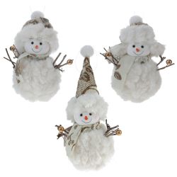 GAEM Изделие декоративное подвесное "Снеговик", L9 W6 H17 см, 3в.