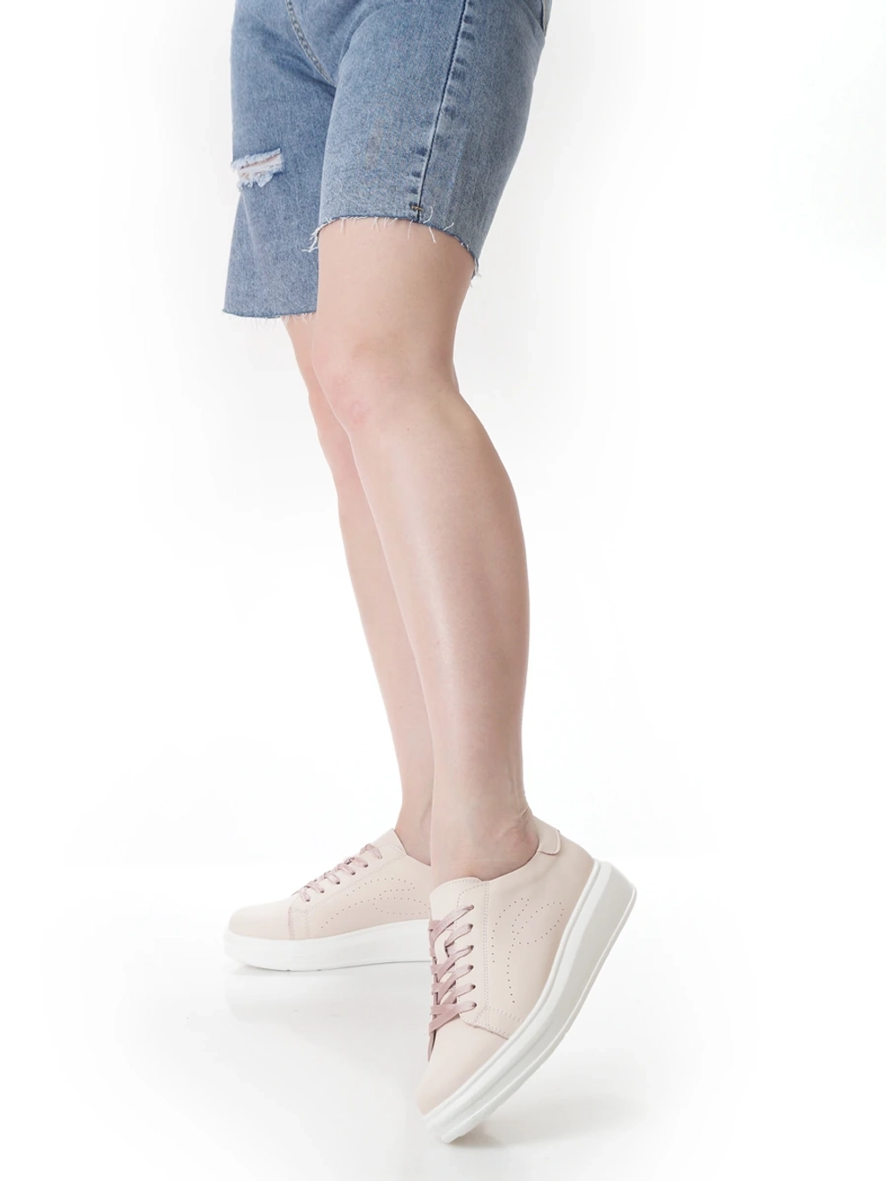 Кроссовки женские летние натуральная кожа