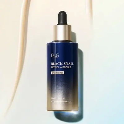 Dr. G. Black snail retinol ampoule Антивозрастная ампула с ретинолом и улиткой + 15мл крем + 2мл spf крем