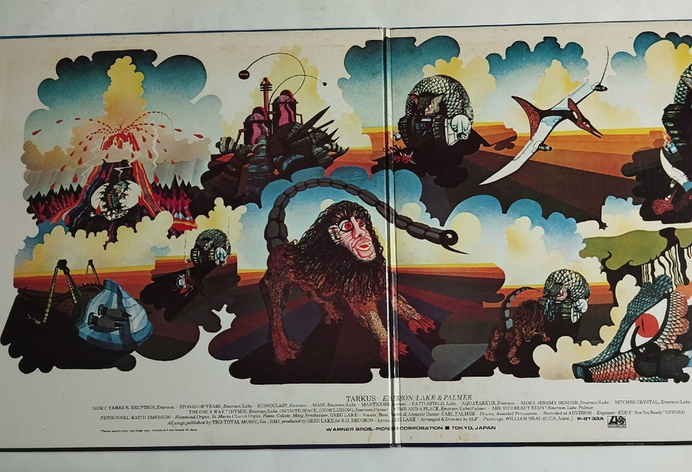 Винтажная виниловая пластинка LP Emerson, Lake and Palmer Tarkus (Japan 1971) (No Obi)