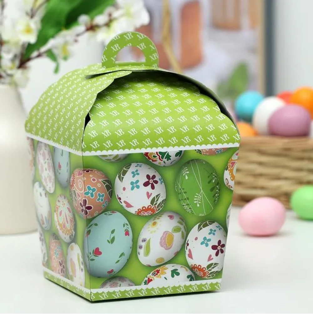 КОМПЛЕКТ коробок для кулича яйца 17*17 - 5 шт