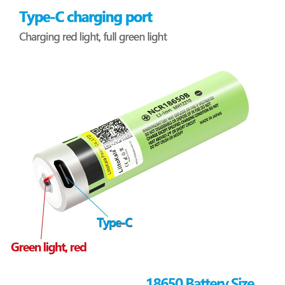 Аккумулятор SD18650+TypeC 3.7V Li-ion 3400mAh