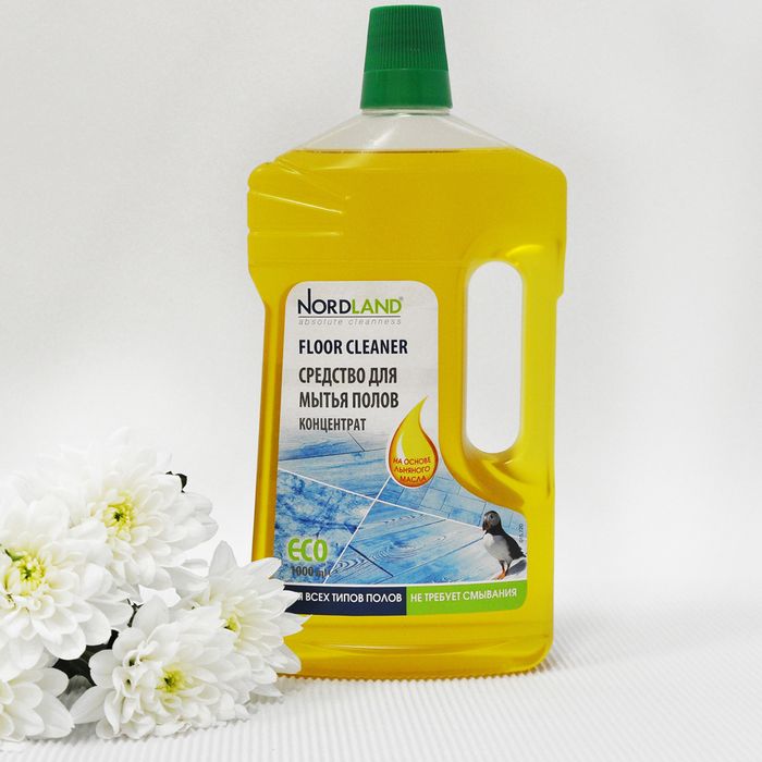 Nordland Эко- Концентрированное средство для мытья полов на основе льняного масла, 1 л