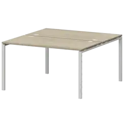 Бенч двойной на металлокаркасе СМС2-П-16К.149.Пр25  1600x1496x750 Смарт