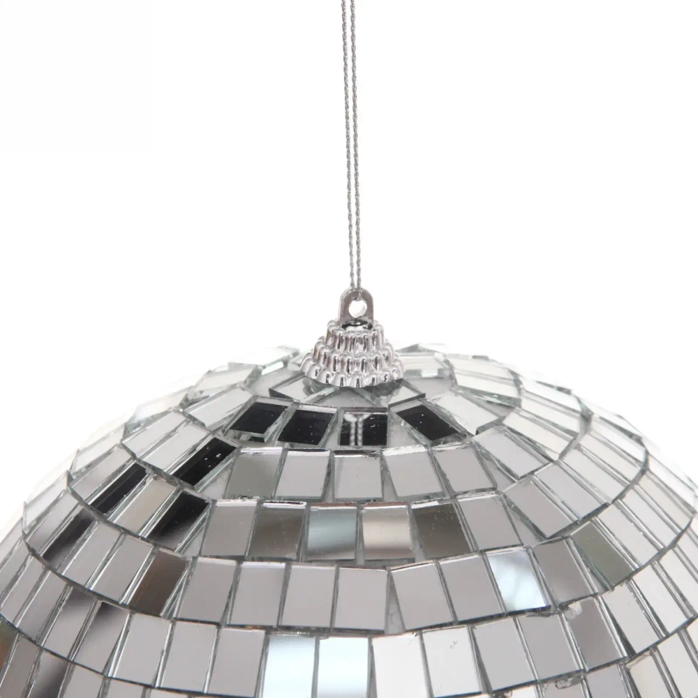 Новогодний шар 15 см «Shining Disco», Серебро