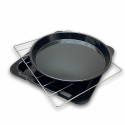 Мини-печь Ginzzu HOT-143 black, 45л, 6 режимов, гриль, конвекция, подсветка, таймер, вертел 1800Вт