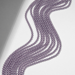 Хрустальный жемчуг, оттенок "PurpleAsh", шар 4мм, улучшенное покрытие