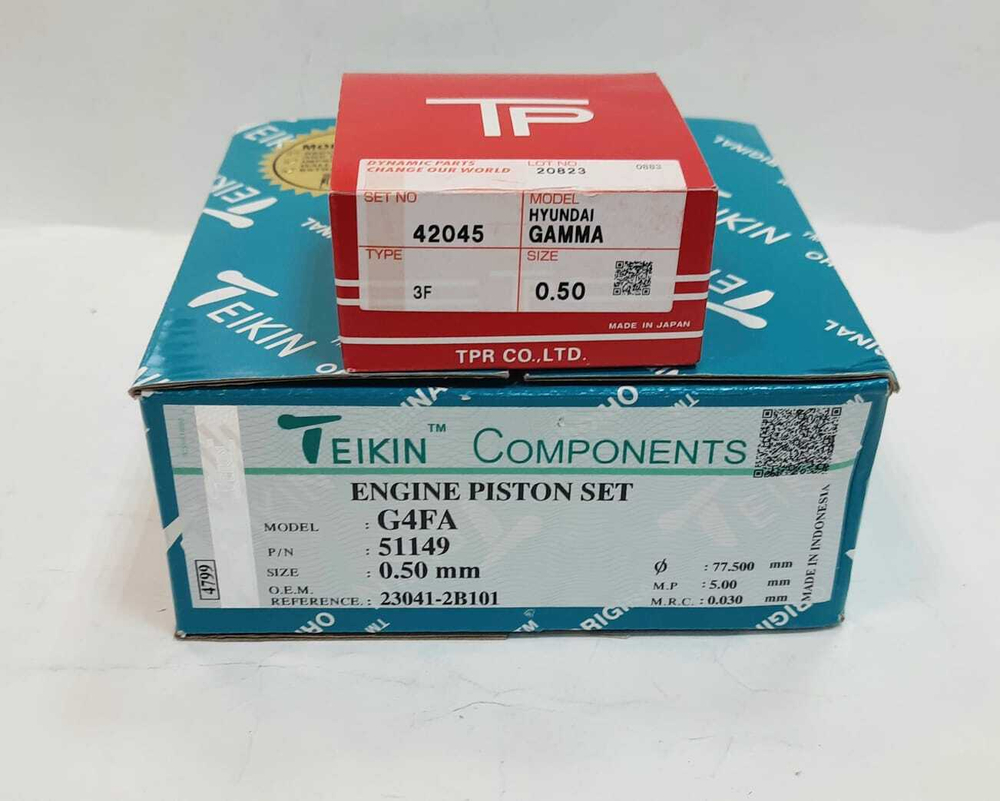 Поршни Teikin с кольцами TP +0.50 G4FA