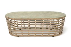 "Валенсия" журнальный столик из искусственного ротанга, цвет соломенный
