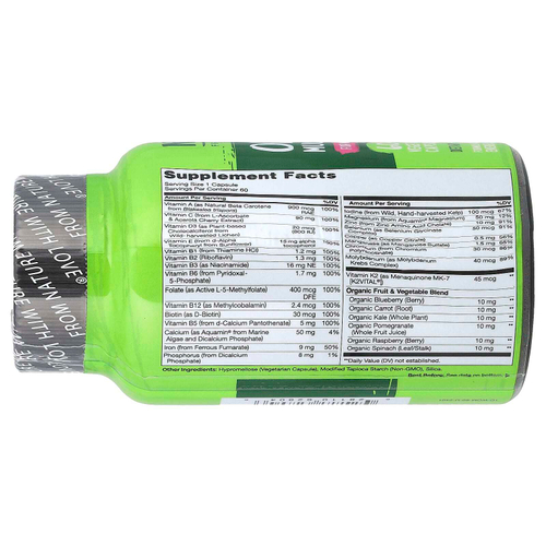 NATURELO, Мультивитамины для женщин One Daily, 60 вегетарианских капсул