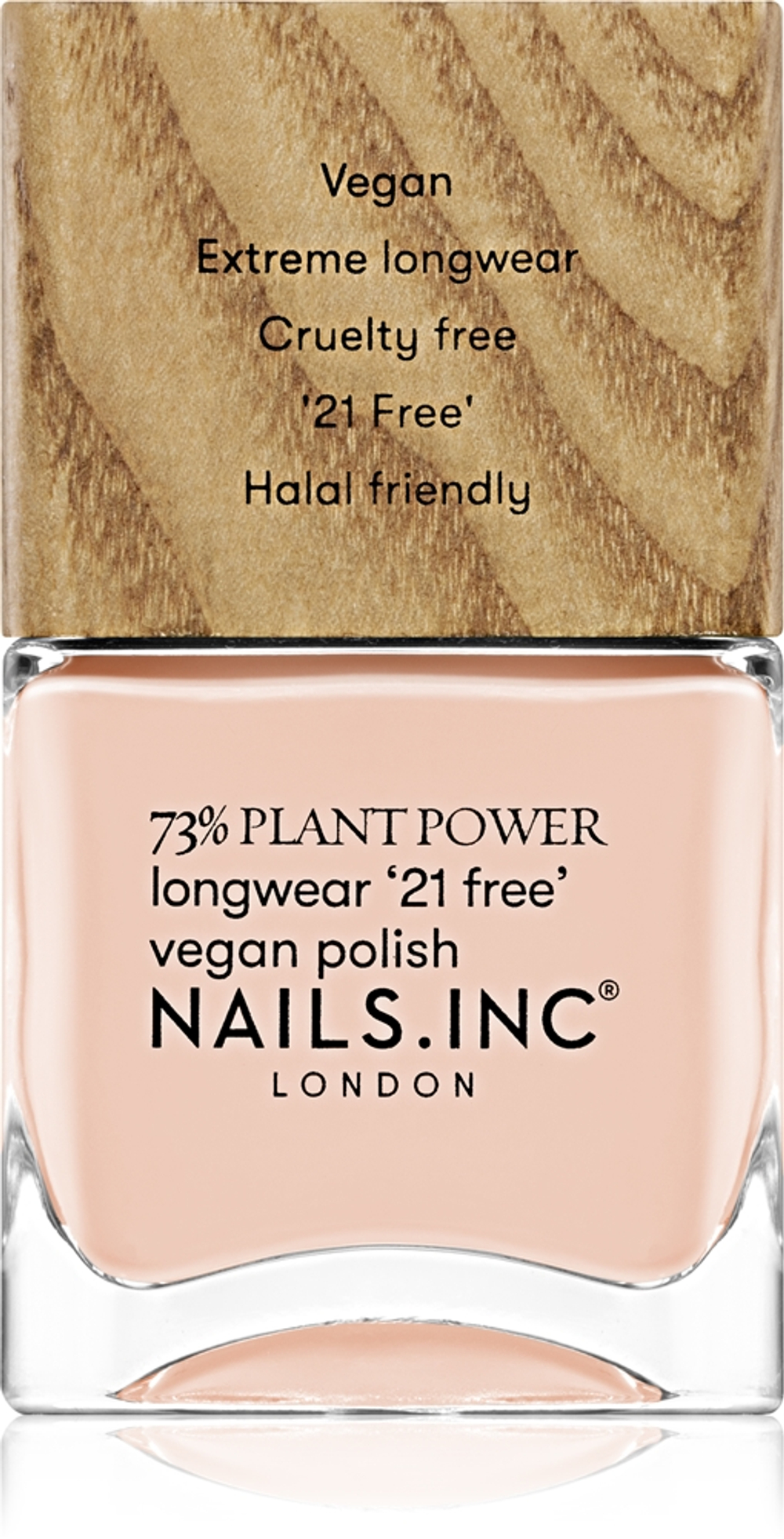 Nails Inc. Plant Power - Долговременный лак для ногтей оттенок In My O-Zone, 14 ml