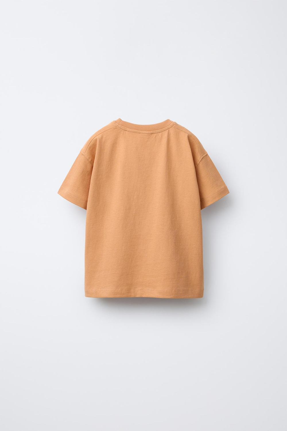 ZARA ФУТБОЛКА С ВЫШИВКОЙ, ОРАНЖЕВЫЙ