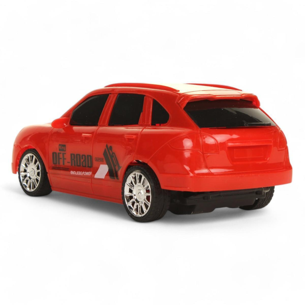 Джип на РУ, красная, коробка A003