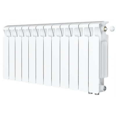 Радиатор биметаллический Rifar Monolit 500 Ventil 12 секций нижнее правое подключение