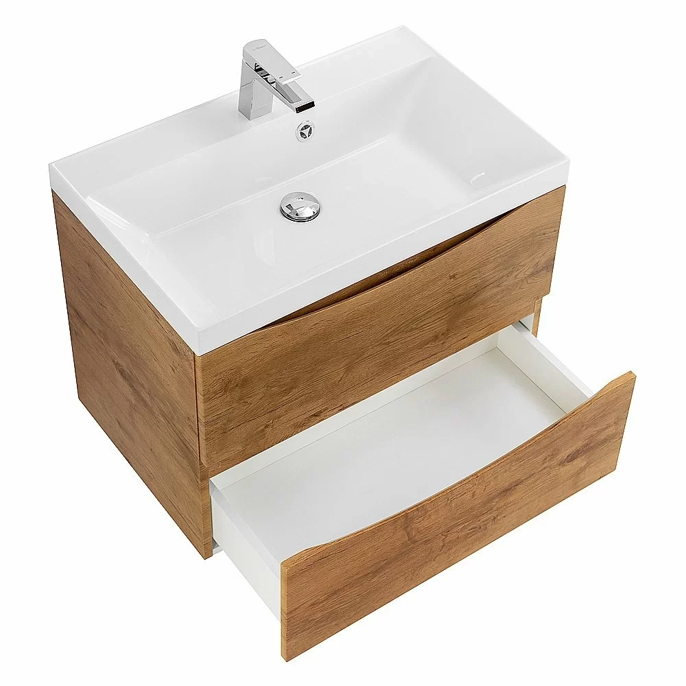 Тумба с раковиной Belbagno MARINO 70 подвесная Rovere Nature