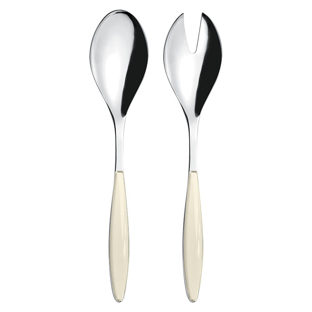 Набор столовых приборов для салата feeling, кремовый