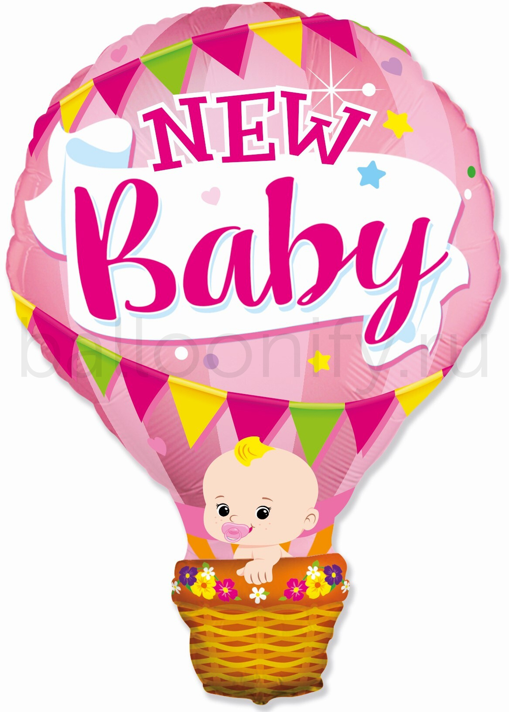 Шар (36''/91 см) Фигура, Воздушный шар для девочки, Розовый, 1 шт.