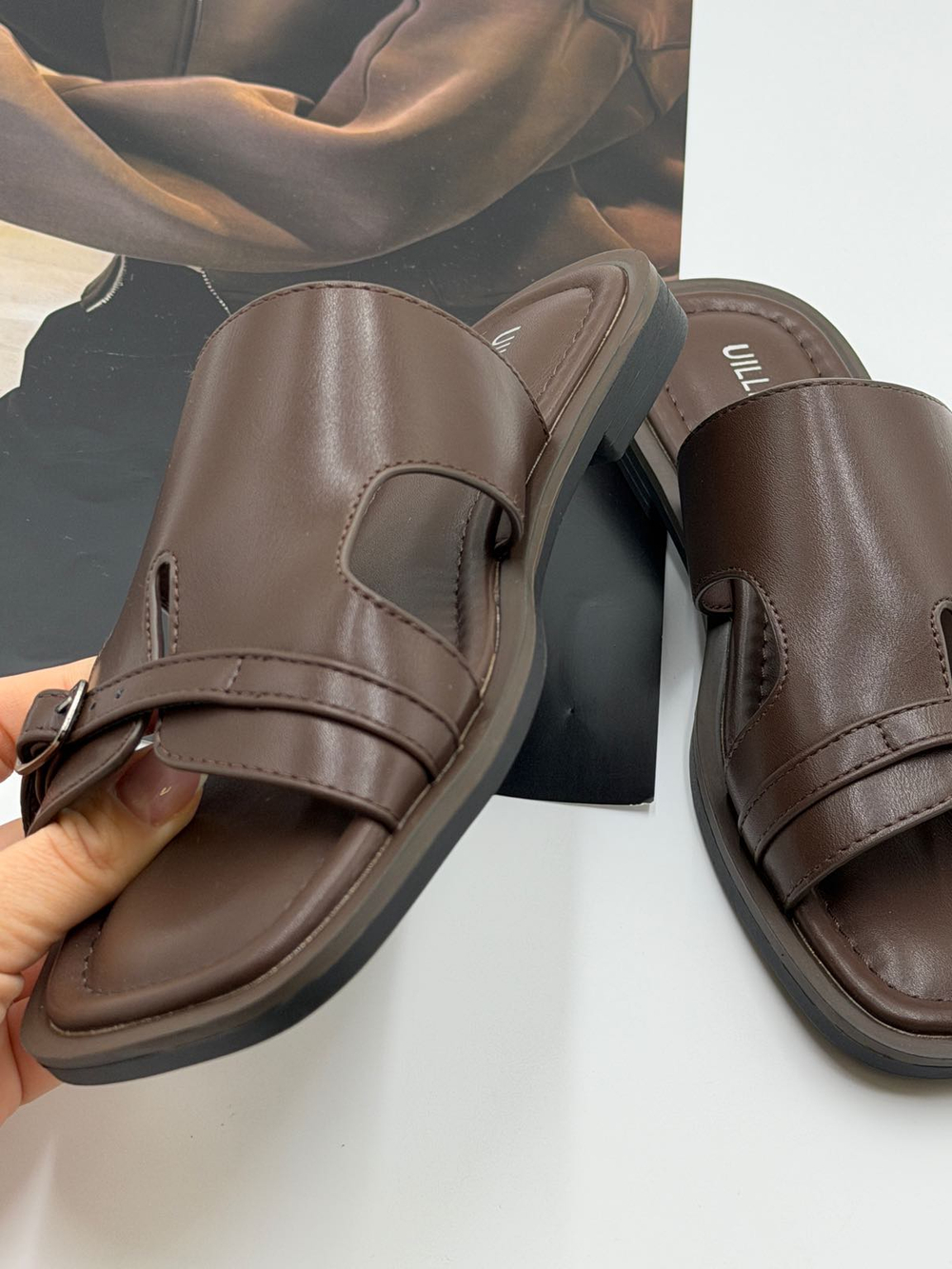 Босоножки женские эко-кожа арт. FEY 495-5 цвет "коричневый"