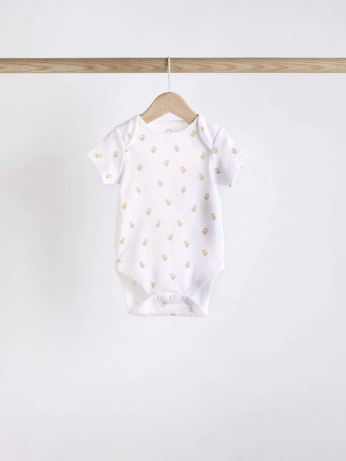 Боди с коротким рукавом для малышей Next K79-873, 5 шт., Белый