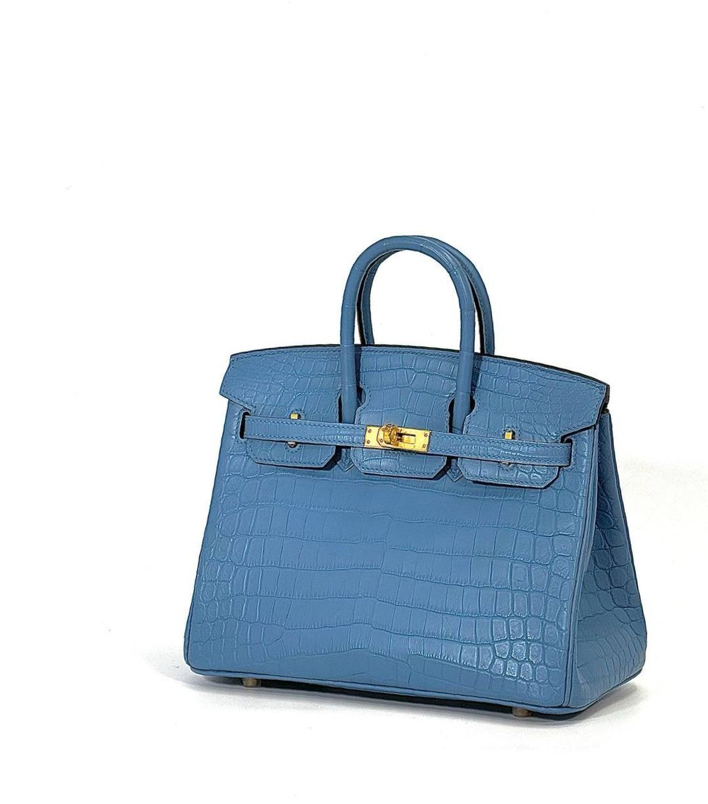 Сумка Hermes из кожи крокодила 25 см
