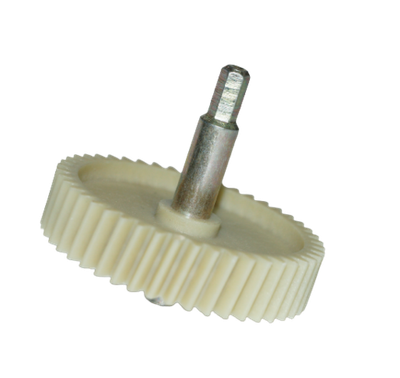 Шестерня для мясорубки Panasonic, Polaris с металлическим валом, D-82мм., косые зубья - 46шт.