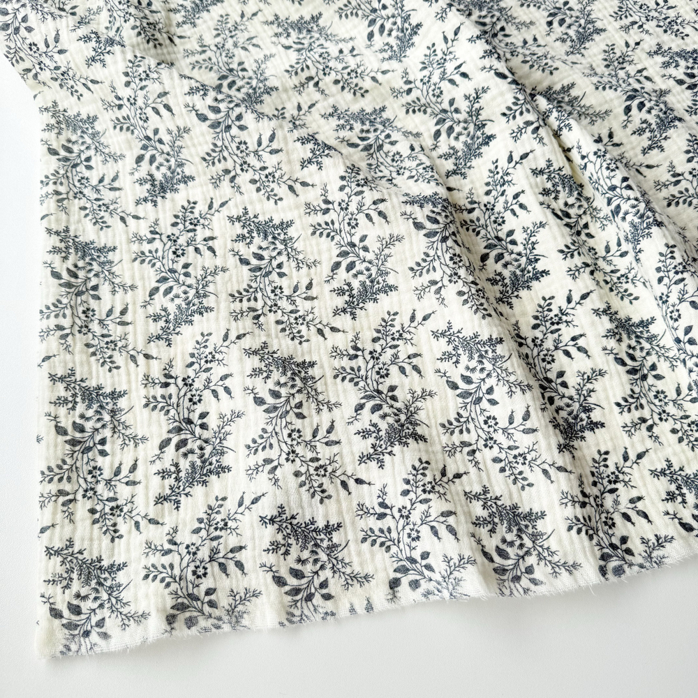 Муслин Синие веточки