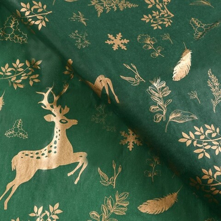 Бумага упаковочная тишью, новогодняя «Зимнее настроение»,50×66 см, 1 шт