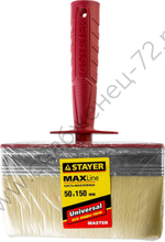 STAYER UNIVERSAL 5х15 см, светлая щетина, пластмассовый корпус, Макловица MASTER (01824-15)