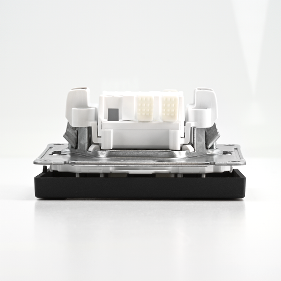 Переключатель 1-кл. ArtGallery 10AX быстрозажим. клем. механизм карбон SE GAL001061S