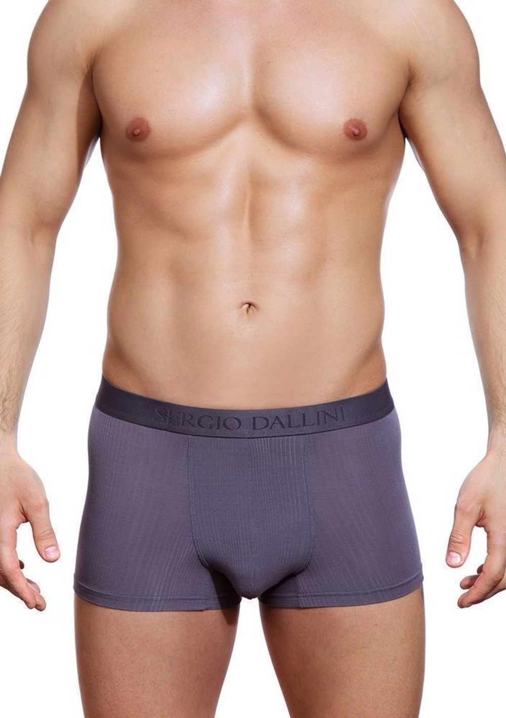 Классические боксеры из тонкого рибана (Размер: L) (Цвет: синий)