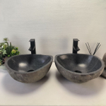 Раковина из речного камня ПАРА! RS-63695 39*37*15
