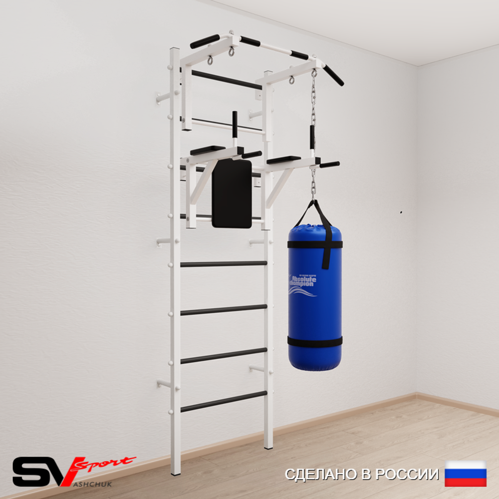 Шведская стенка Sv Sport 5033 (Турник стандарт/Брусья/Цепь/Мешок 30кг)