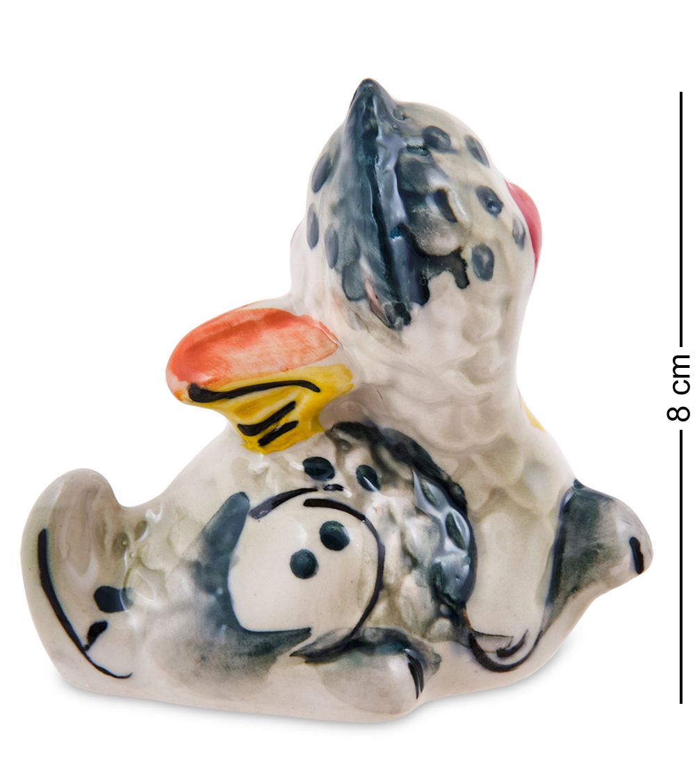 ГЛ- 080 Фигурка «Дракон» цв. (Гжельский фарфор)