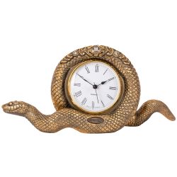 Настольные Часы Змея Линда Бронза