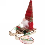 Дед Мороз «Катание на санях» 22*15*7 см