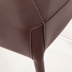 Стул полубарный GIO, кожа коричневый