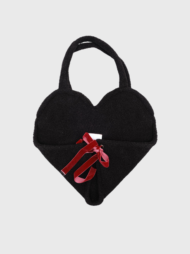 Сумка-трансформер Сердце Черная