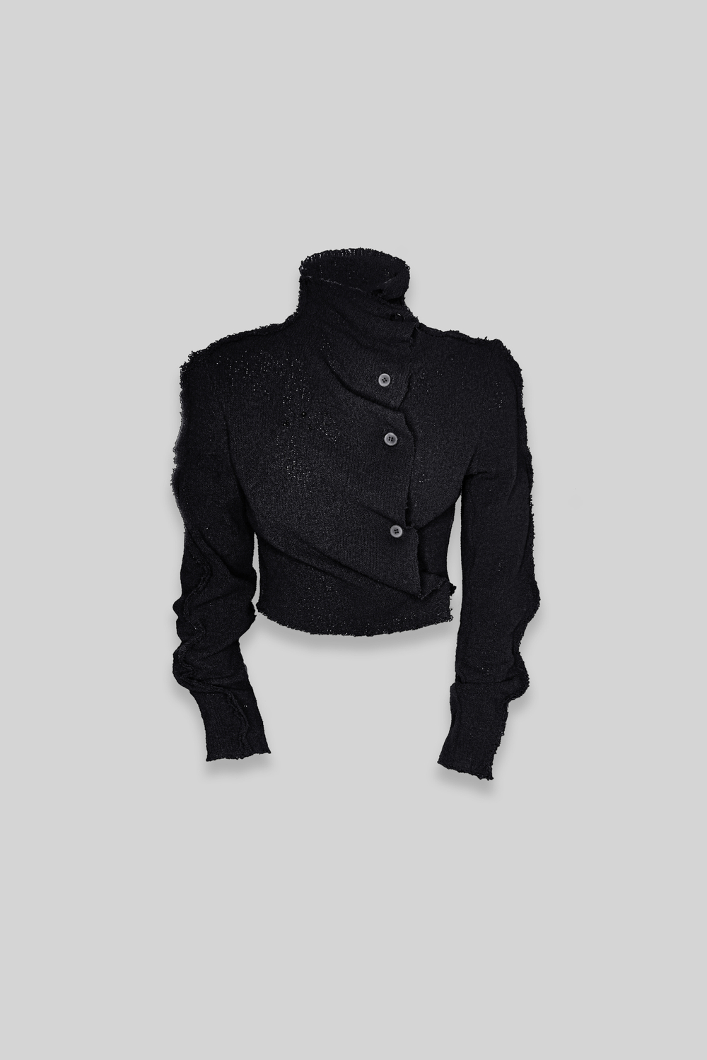 Кардиган FUTMI с хаотичными застежками черный