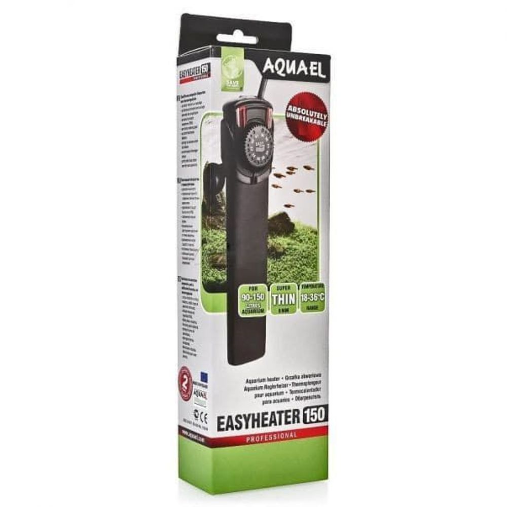 Нагреватель AQUAEL EASYHEATER 150 Вт плоский пластиковый ударопрочный корпус